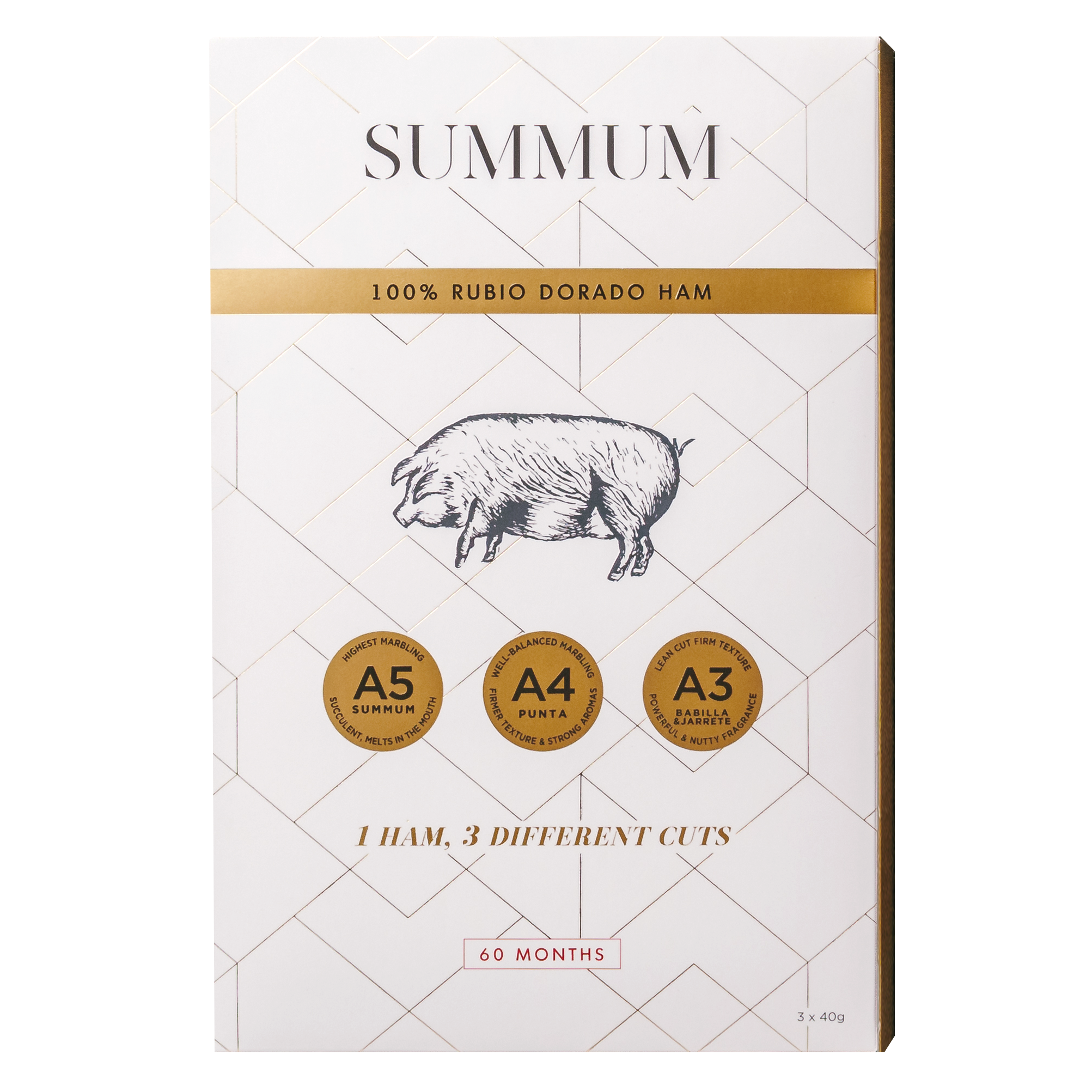 Summum Trilogy 100% Rubio Dorado Ham 3X40g